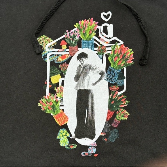 🎶 Harry Styles Harry’s House Flower Collage Hoodie Sweatshirt Medium M 🎵 NWOT - Picture 2 of 3